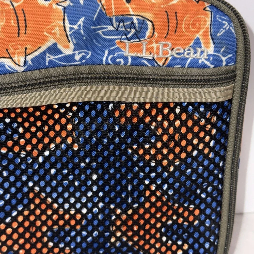 LL BEAN SHARK  PRINT CAMOUFLAGE ZIPPERED KIDS LUNCH BOX BAG